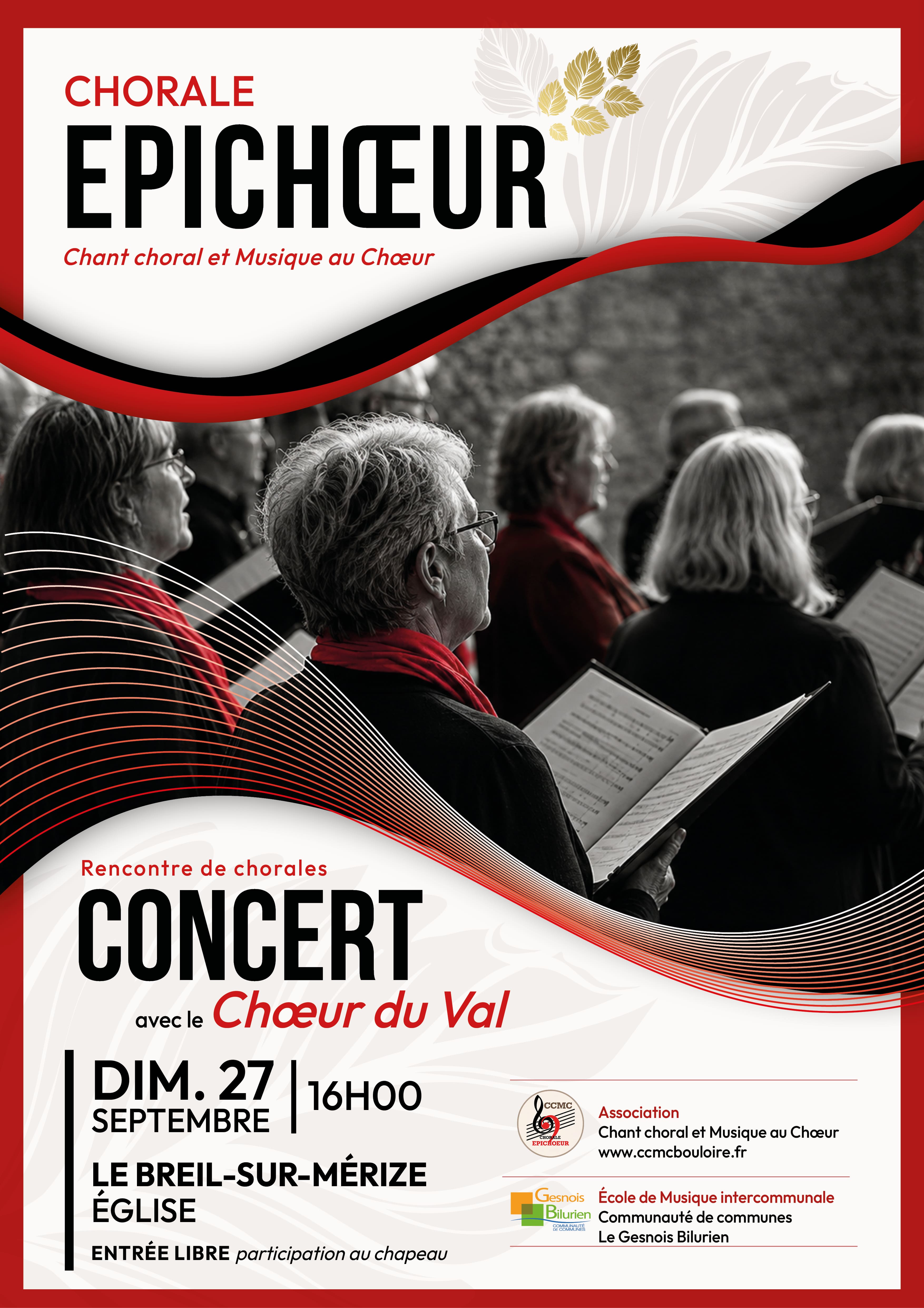 Concert de la chorale Epichoeur avec le Choeur du Val