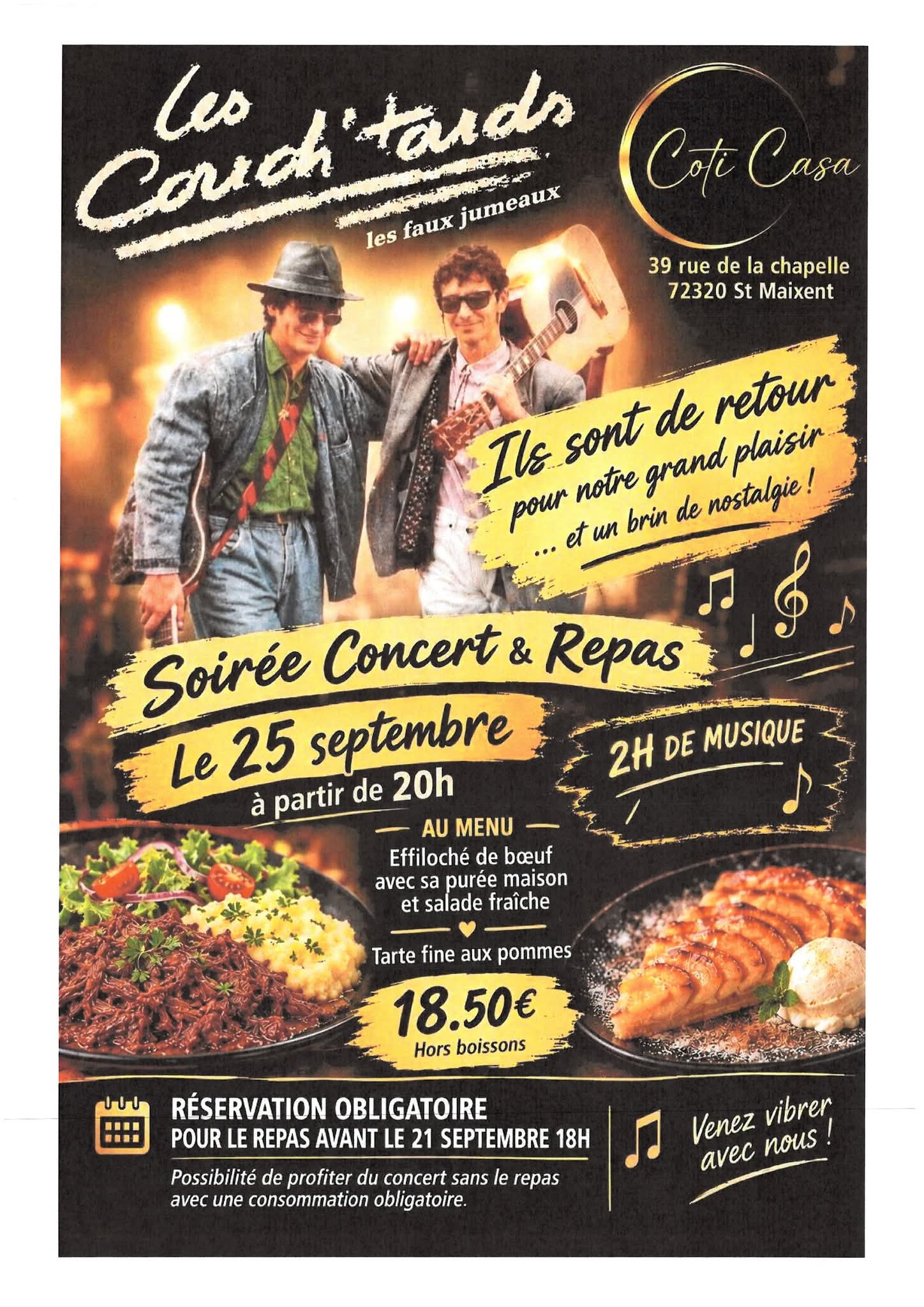 Soirée concert et Repas
